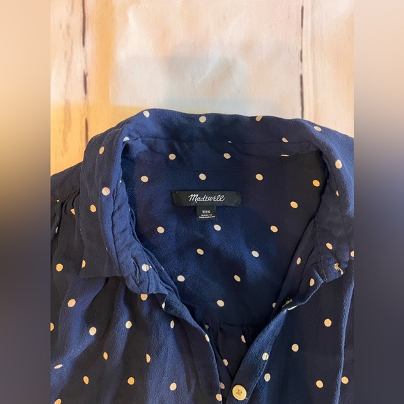 Madewell Central Shirt in Polka Dot - Picture 5 of 6